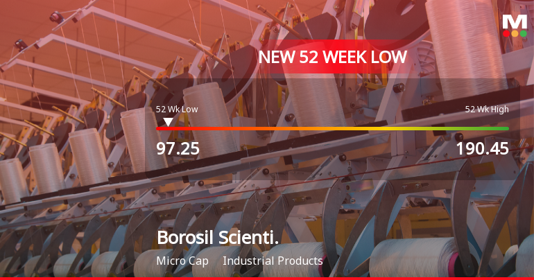 Borosil Scientific Ltd Falls to 52-Week Low of Rs 96.65 as Sell-Off Deepens