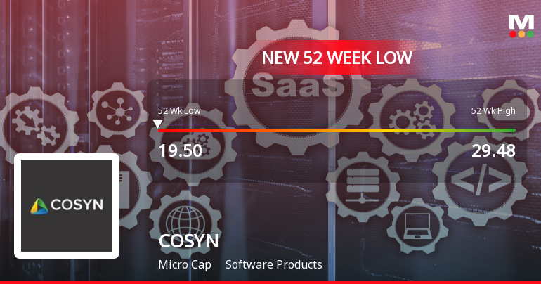 COSYN Ltd Falls to 52-Week Low of Rs 18.8 as Sell-Off Deepens