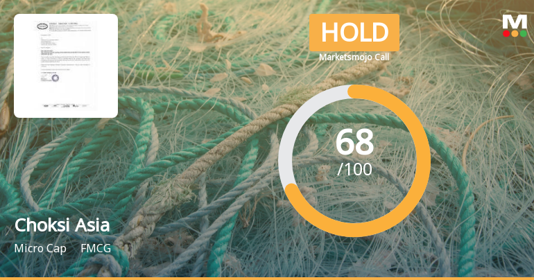 Choksi Asia Ltd is Rated Hold by MarketsMOJO