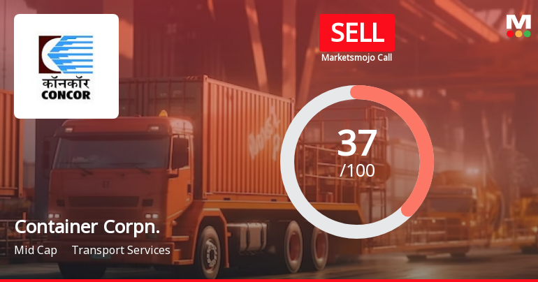 Container Corporation Of India Ltd is Rated Sell