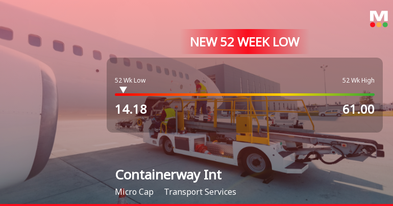 Containerway International Ltd Falls to 52-Week Low Amidst Market Downturn