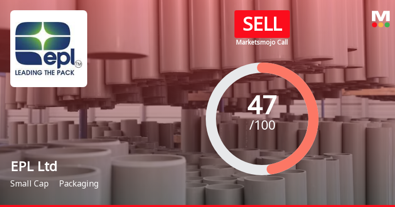 EPL Ltd is Rated Sell by MarketsMOJO