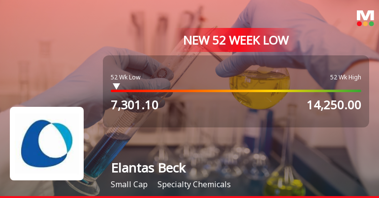 Elantas Beck India Ltd Falls to 52-Week Low of Rs 7111 as Sell-Off Deepens