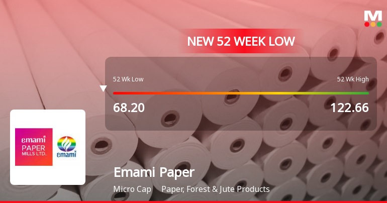 Markets Rally, But Emami Paper Mills Ltd Sinks to 52-Week Low in Stock-Specific Sell-Off