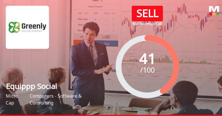 Equippp Social Impact Technologies Ltd is Rated Sell