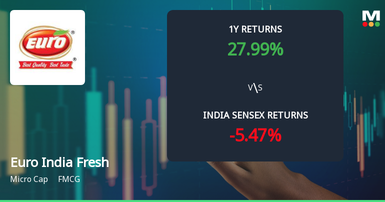 Euro India Fresh Foods Ltd Faces Mildly Bearish Technical Shift Amid Mixed Momentum