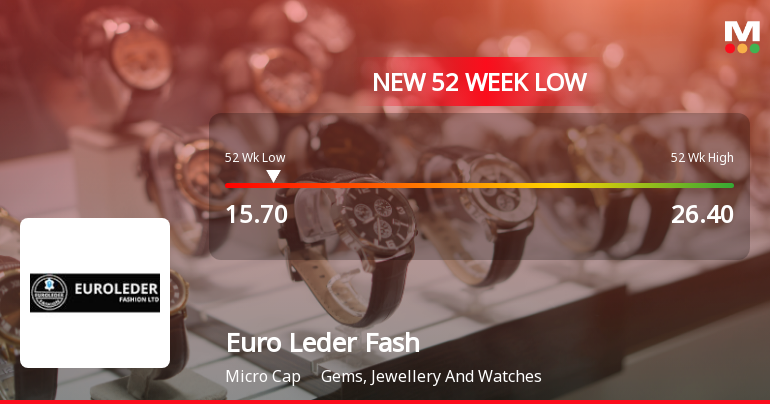 Euro Leder Fashion Ltd Falls to 52-Week Low Amidst Weak Fundamentals
