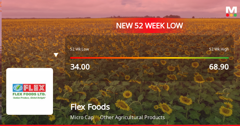 Five Consecutive Losses Push Flex Foods Ltd to a New 52-Week Low