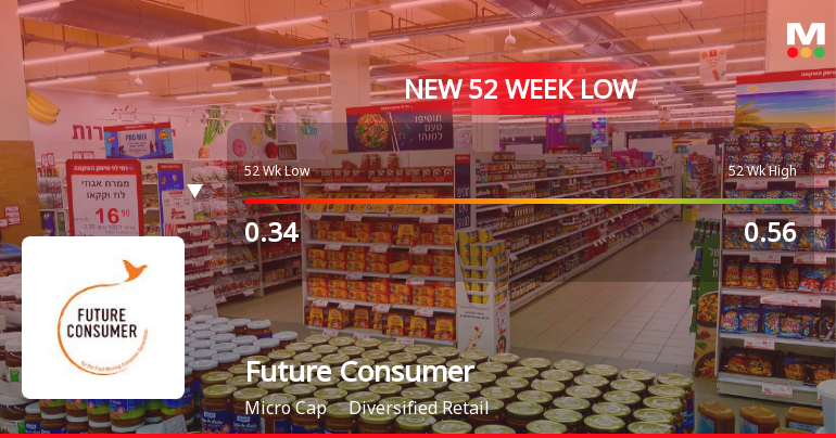 Future Consumer Ltd Falls to 52-Week Low of Rs 0.32 as Sell-Off Deepens