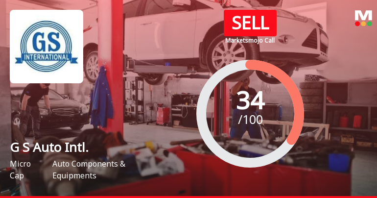 G S Auto International Ltd Upgraded to Sell on Technical Improvement and Valuation Appeal