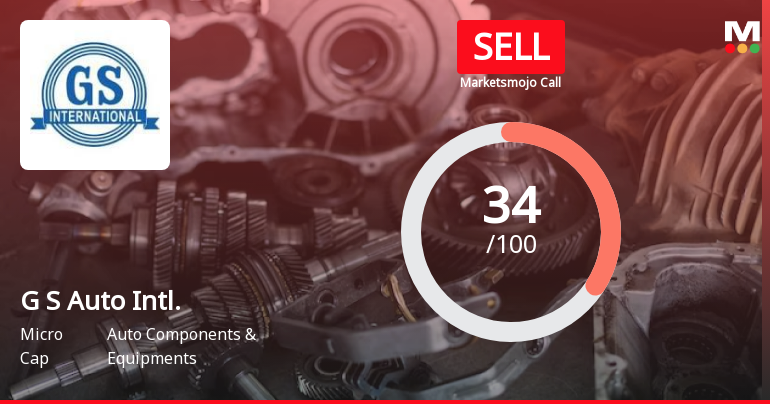 G S Auto International Ltd Upgraded to Sell on Technical Improvement and Valuation Appeal