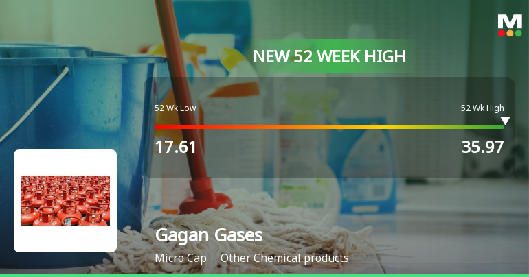 Gagan Gases Ltd Hits New 52-Week High at Rs.35.97