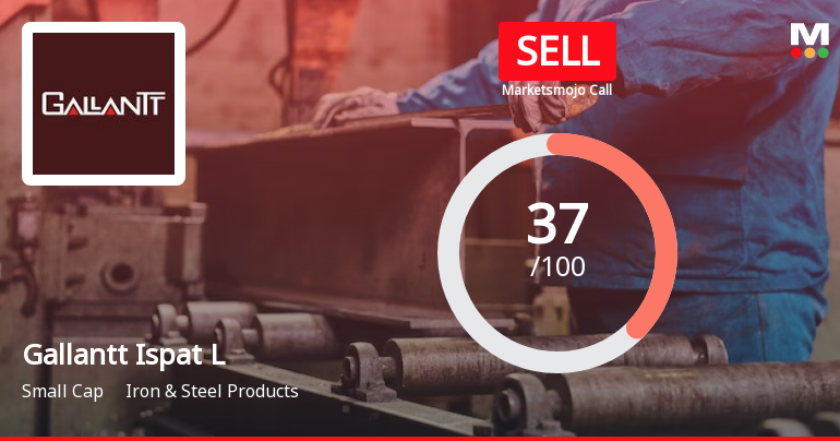 Gallantt Ispat Ltd. is Rated Sell by MarketsMOJO