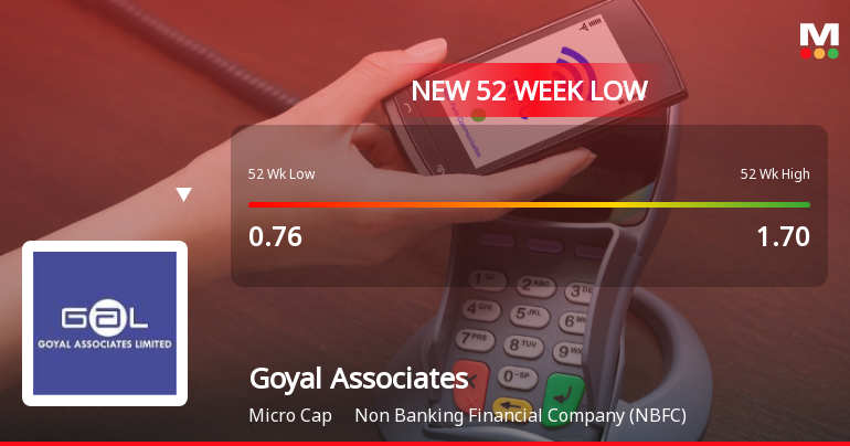 Five Consecutive Losses Push Goyal Associates Ltd to a New 52-Week Low