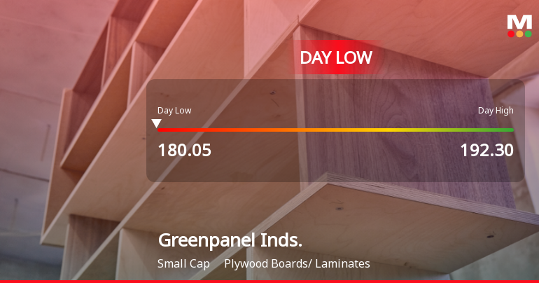 Greenpanel Industries Ltd Hits Intraday Low Amid Price Pressure