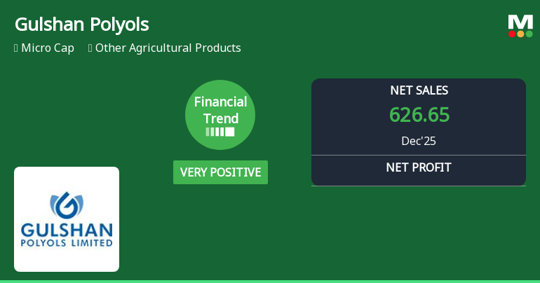 Gulshan Polyols Ltd Reports Very Positive Quarterly Financial Performance Amid Market Challenges