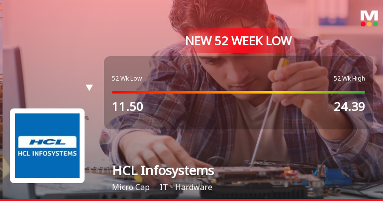 Markets Rally, But HCL Infosystems Ltd Sinks to 52-Week Low in Stock-Specific Sell-Off