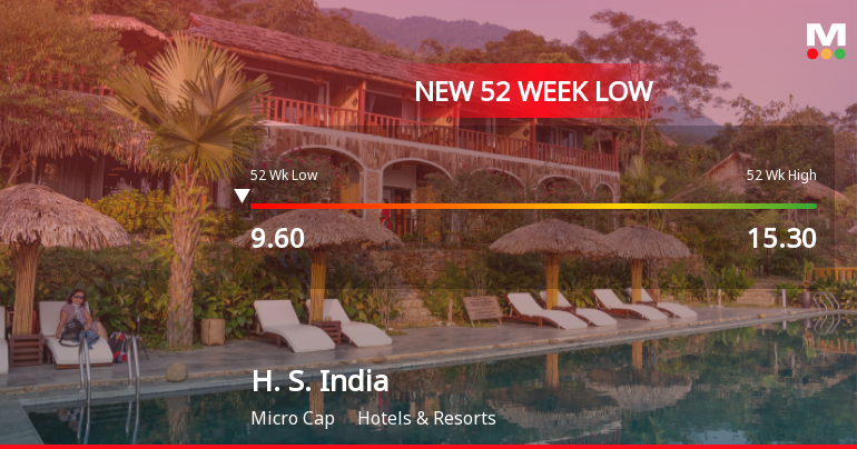 Markets Rally, But H. S. India Ltd Sinks to 52-Week Low in Stock-Specific Sell-Off