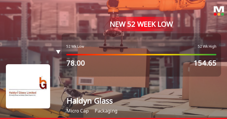 Five Consecutive Losses Push Haldyn Glass Ltd to a New 52-Week Low