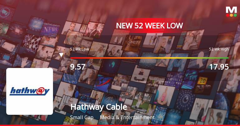 Markets Rally, But Hathway Cable & Datacom Ltd Sinks to 52-Week Low in Stock-Specific Sell-Off