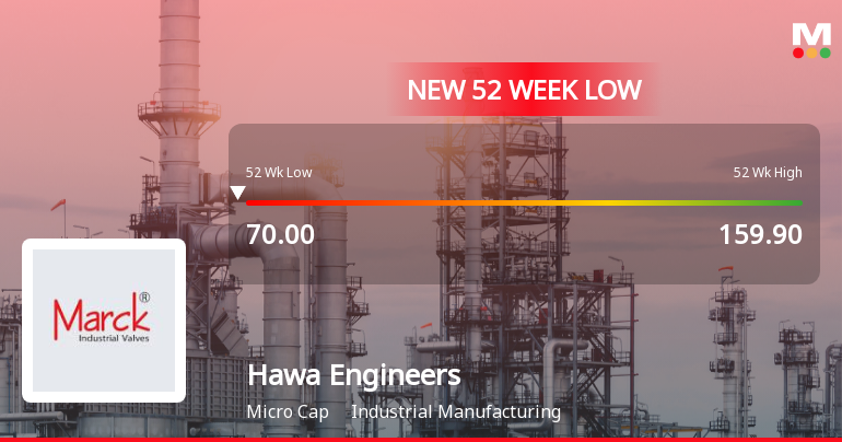 Markets Rally, But Hawa Engineers Ltd Sinks to 52-Week Low in Stock-Specific Sell-Off