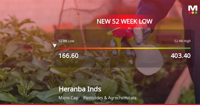 Markets Rally, But Heranba Industries Ltd Sinks to 52-Week Low in Stock-Specific Sell-Off