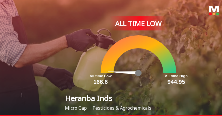 Heranba Industries Ltd Extends Losing Streak to Two Sessions, Touches All-Time Low