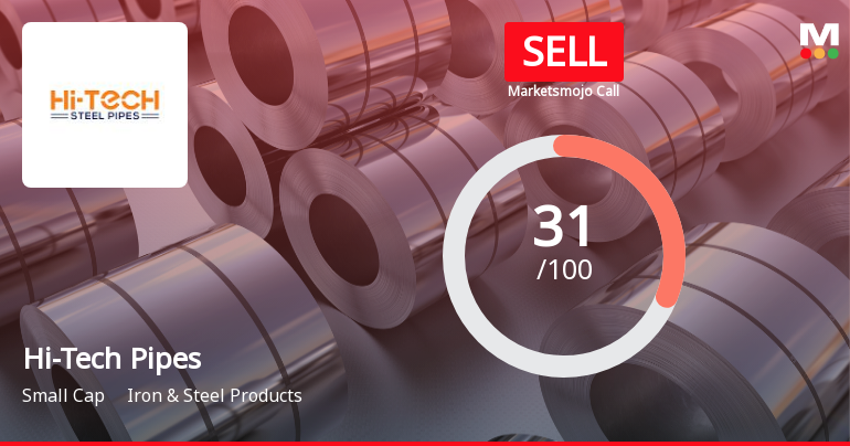Hi-Tech Pipes Ltd Upgraded to Sell on Valuation Improvement Despite Financial Challenges