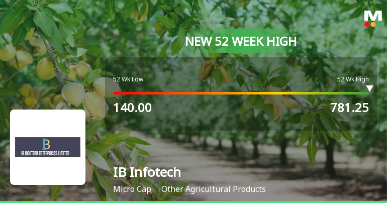 IB Infotech Enterprises Ltd Hits New 52-Week High of Rs.781.25