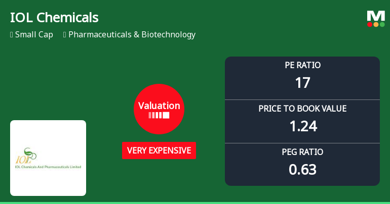 IOL Chemicals & Pharmaceuticals Ltd: Valuation Shift Signals Price Attractiveness Decline