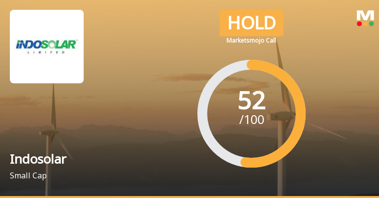 Indosolar Ltd is Rated Hold by MarketsMOJO