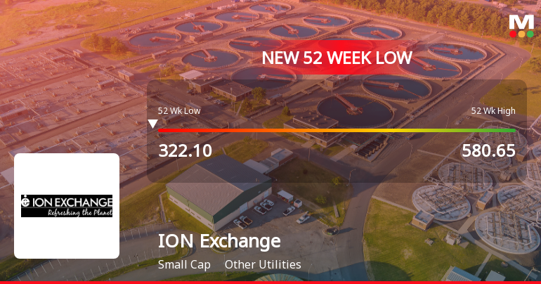 Five Consecutive Losses Push Ion Exchange (India) Ltd to a New 52-Week Low