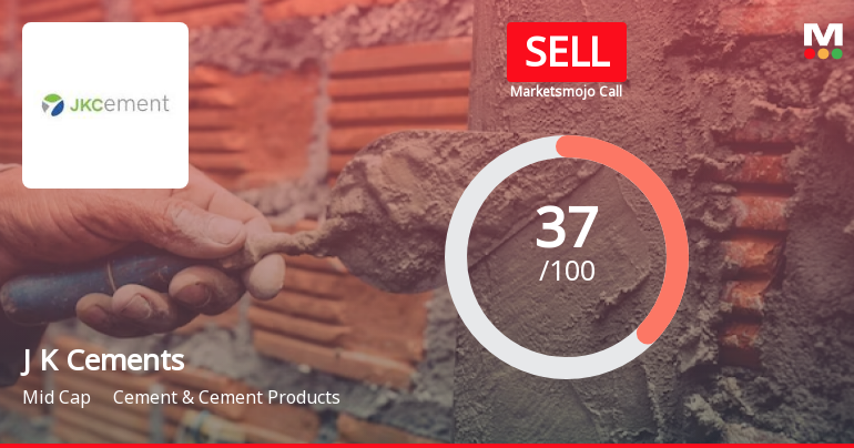 J K Cements Ltd is Rated Sell by MarketsMOJO