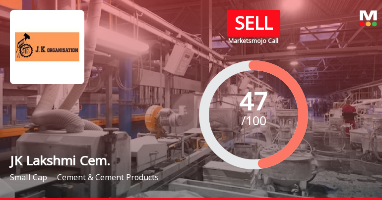 JK Lakshmi Cement Ltd is Rated Sell