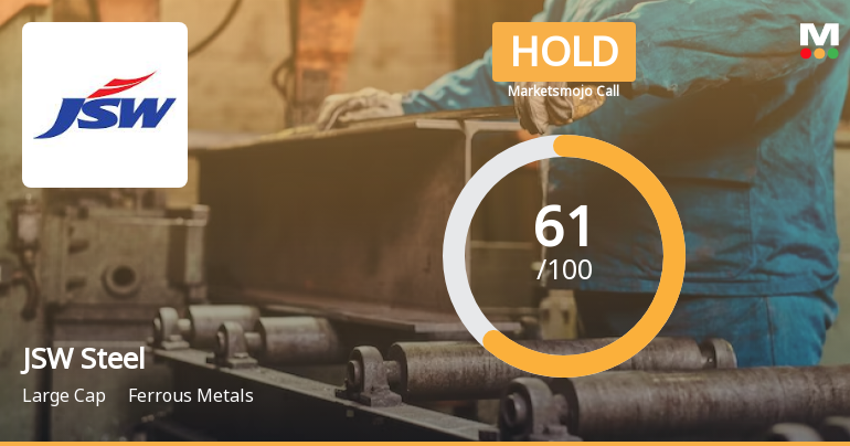 JSW Steel Ltd. is Rated Hold by MarketsMOJO