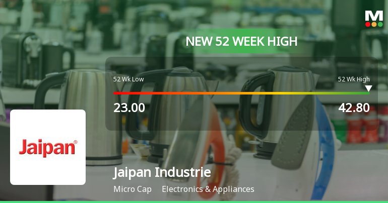 Jaipan Industries Ltd Hits New 52-Week High at Rs.42.8