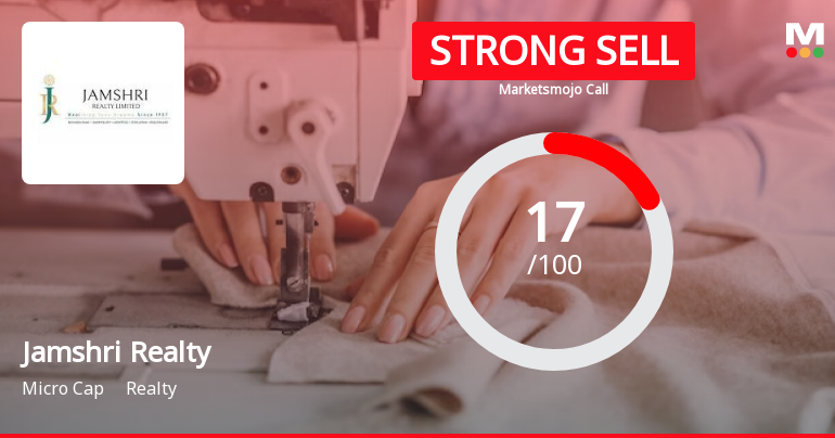 Jamshri Realty Ltd is Rated Strong Sell