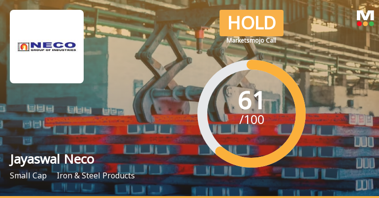 Jayaswal Neco Industries Ltd is Rated Hold by MarketsMOJO