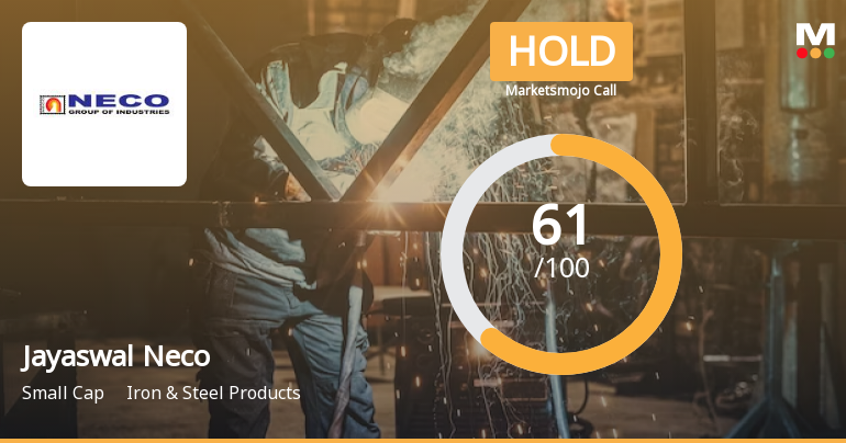 Jayaswal Neco Industries Ltd is Rated Hold by MarketsMOJO