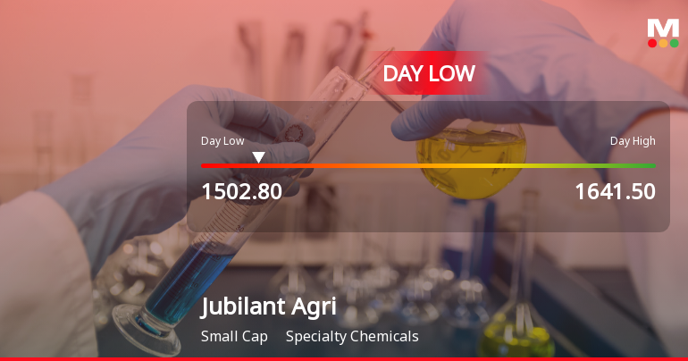 Jubilant Agri & Consumer Products Ltd Hits Intraday Low Amid Price Pressure