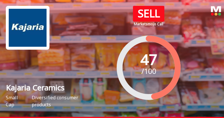 Kajaria Ceramics Ltd. Downgraded to Sell Amidst Deteriorating Technicals and Fair Valuation