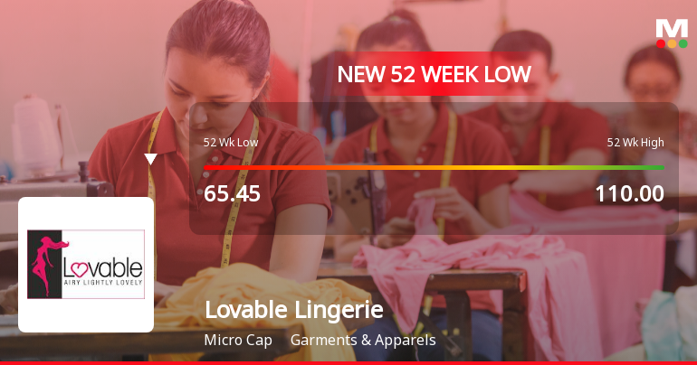 Five Consecutive Losses Push Lovable Lingerie Ltd to a New 52-Week Low