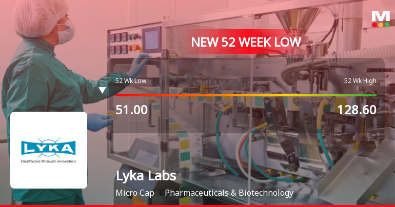Markets Rally, But Lyka Labs Ltd Sinks to 52-Week Low in Stock-Specific Sell-Off