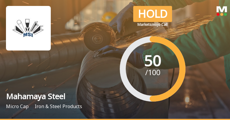 Mahamaya Steel Industries Ltd is Rated Hold