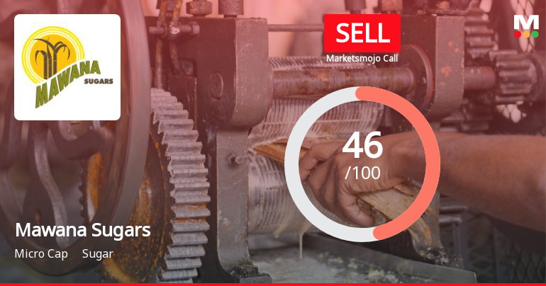 Mawana Sugars Ltd Downgraded to Sell Amid Technical Weakness and Underperformance