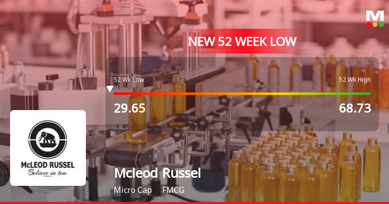Mcleod Russel India Ltd Falls to 52-Week Low of Rs 28.7 as Sell-Off Deepens