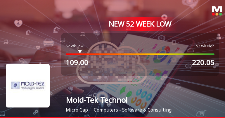 Mold-Tek Technologies Ltd Stock Falls to 52-Week Low of Rs 109