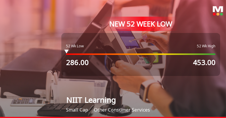NIIT Learning Systems Ltd Stock Falls to 52-Week Low of Rs.285.9