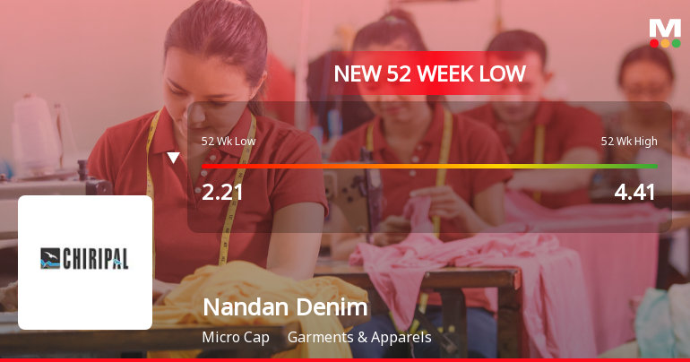 Nandan Denim Ltd Falls to 52-Week Low of Rs 2.05 as Sell-Off Deepens