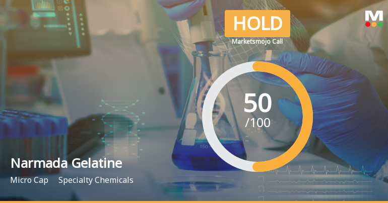Narmada Gelatines Ltd is Rated Hold by MarketsMOJO